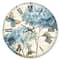 Designart Butterfly Blue Garden II Traditional Wall Clock